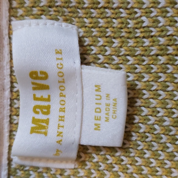 Anthro Maeve Pineapple Shawl Cardigan - Picture 3 of 11